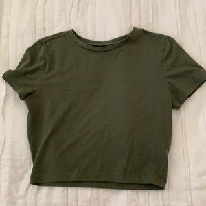 Green Wild Fable Crop Top